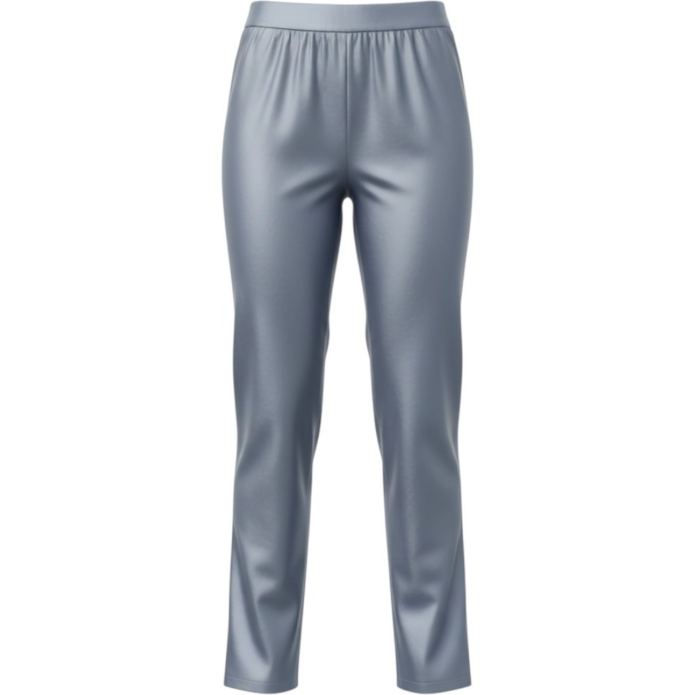 Zara Light Blue Satin Wide Leg Pants High Waist Elastic Back Trousers Size XS